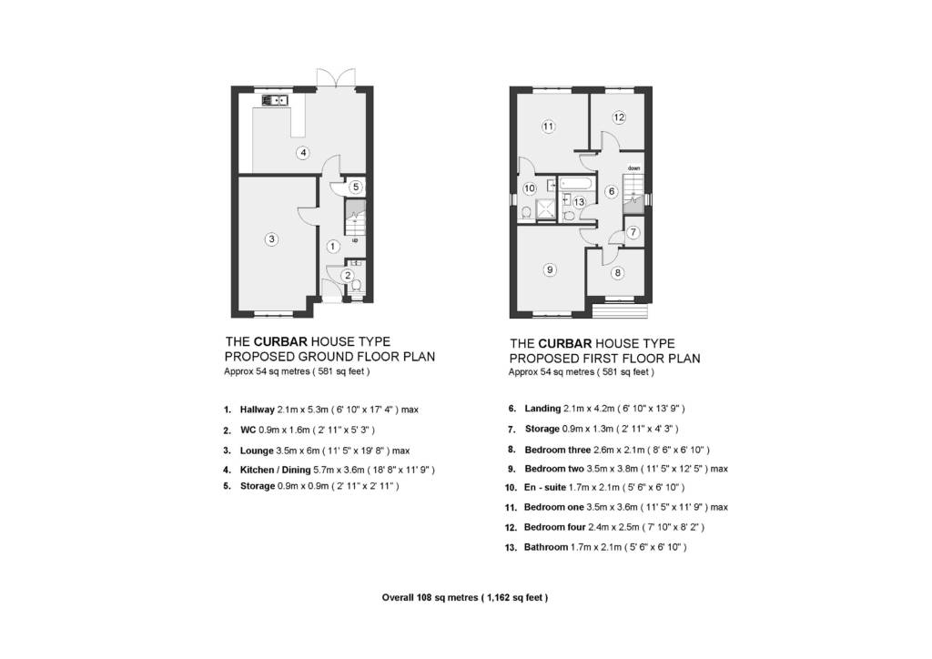 Curbar Floor Plan Linell Homes